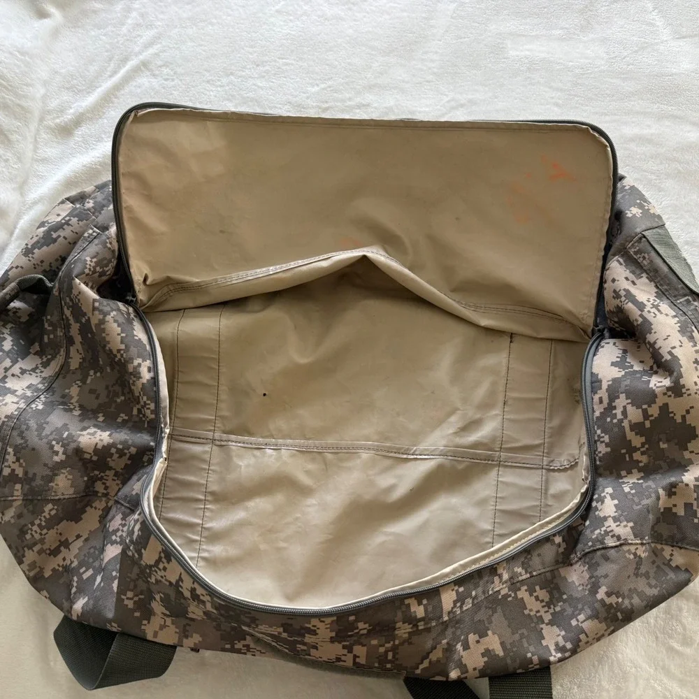 Military Surplus Duffle Bag Large ACU Digital Camo Tactical Travel Luggage